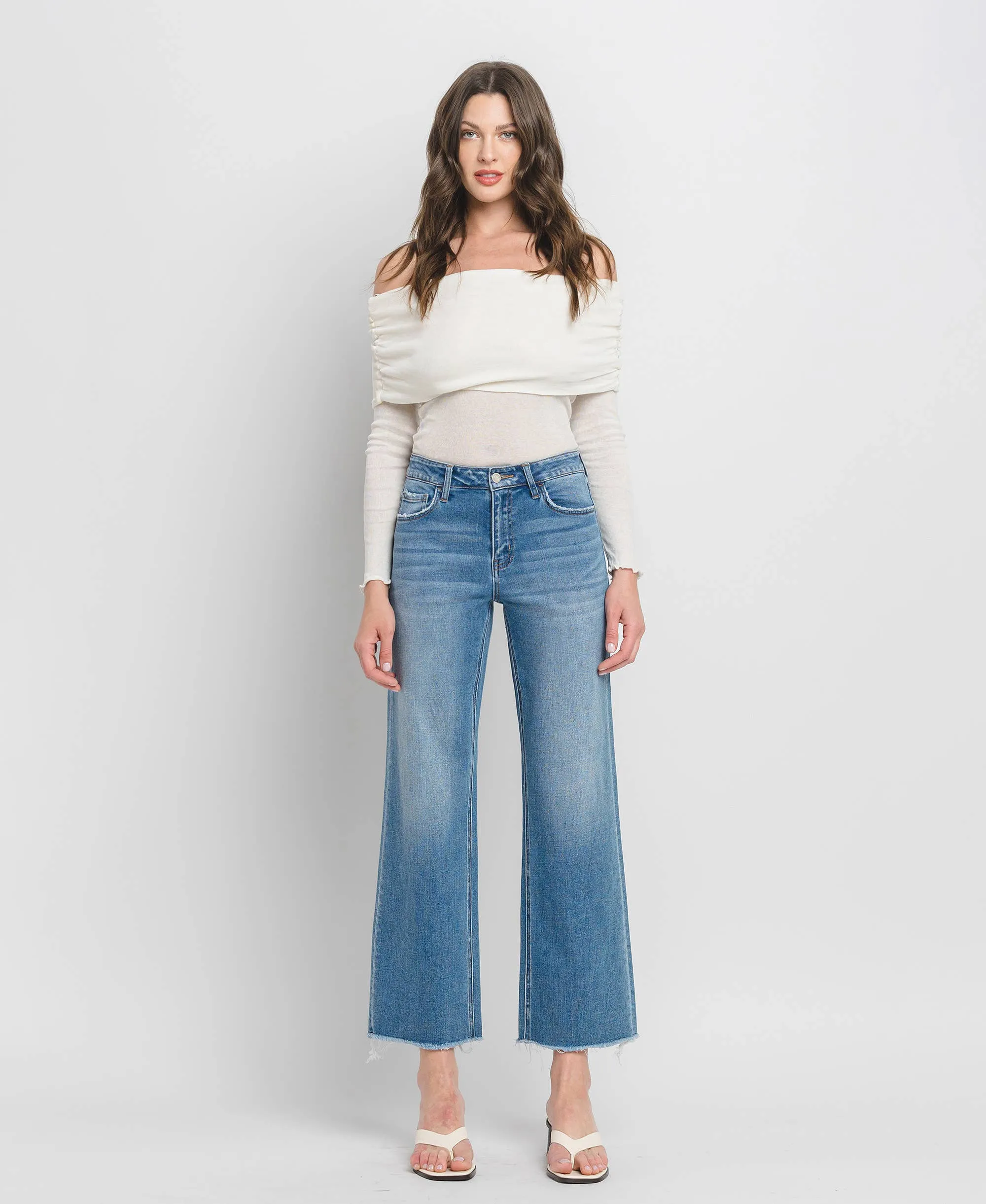 Vervet Cropped High Rise Dad Jeans - FINAL SALE