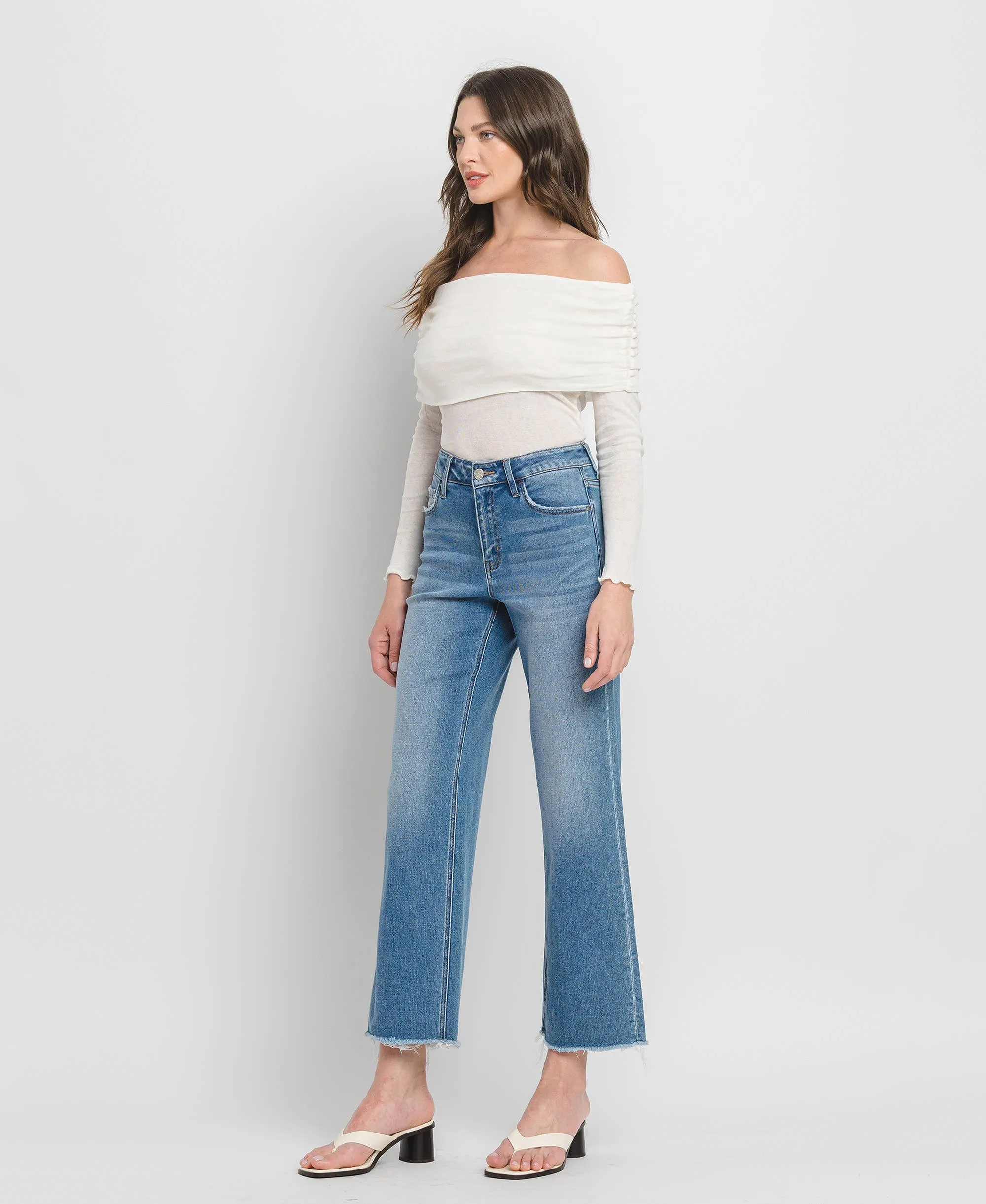 Vervet Cropped High Rise Dad Jeans - FINAL SALE