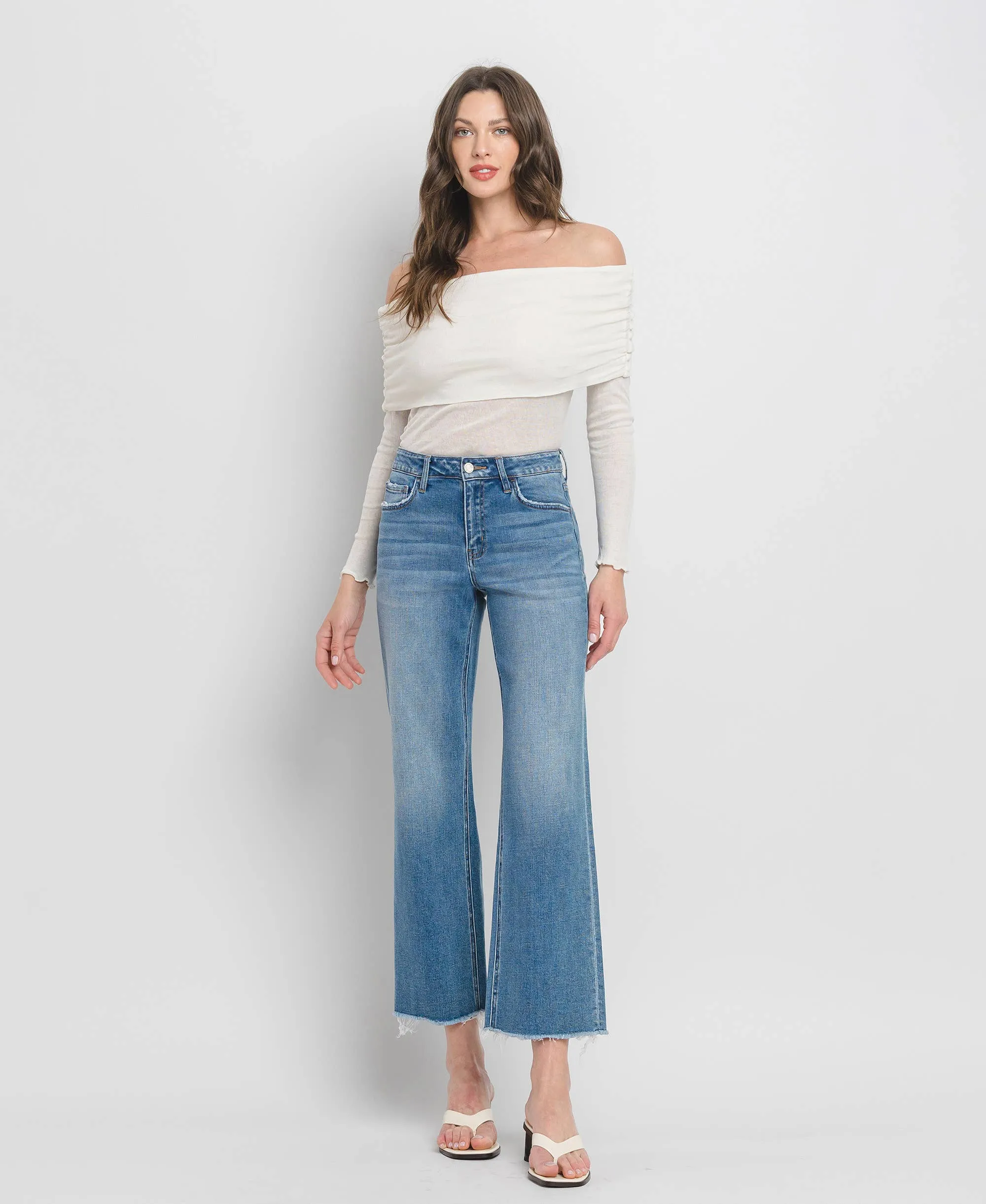 Vervet Cropped High Rise Dad Jeans - FINAL SALE