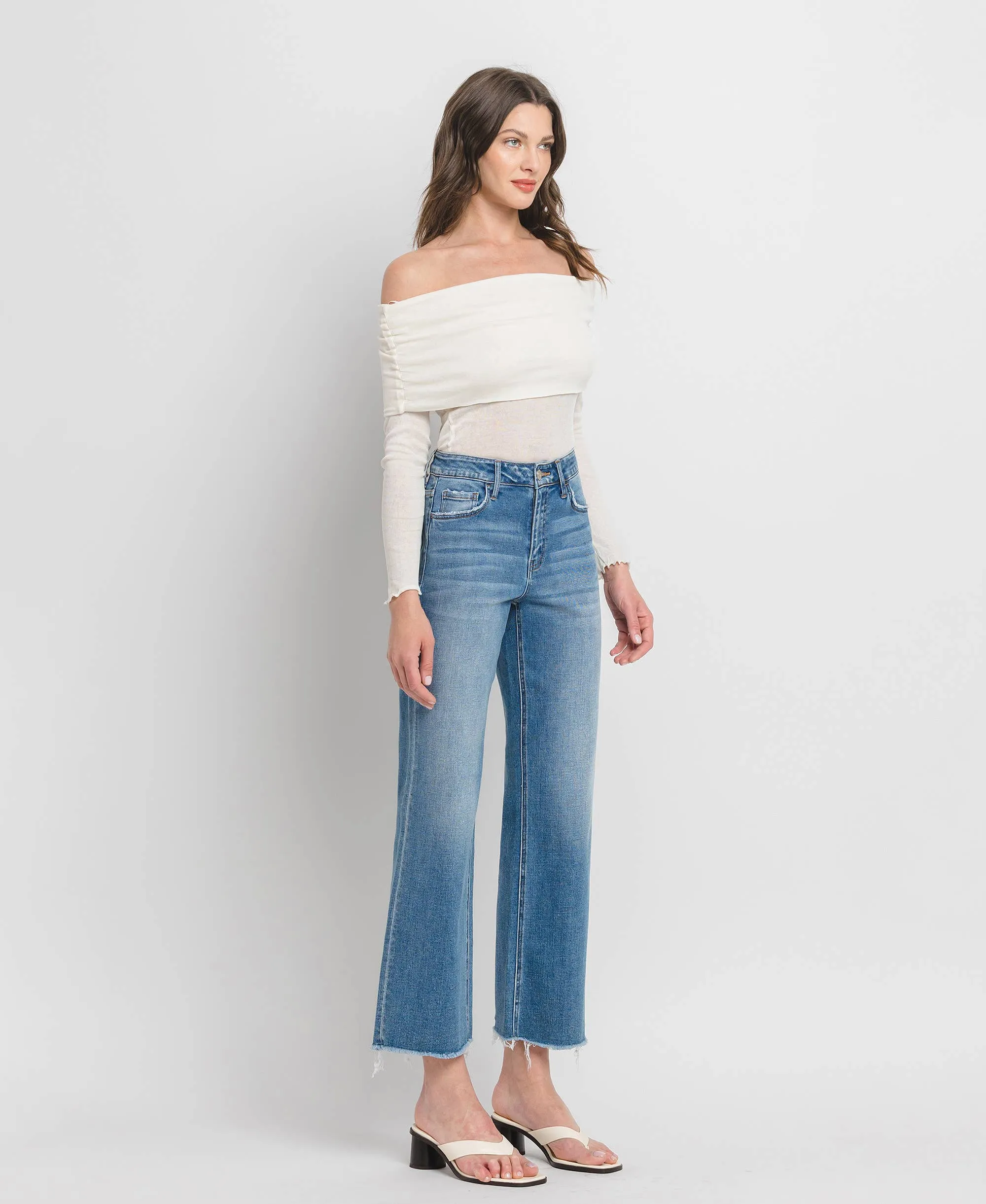 Vervet Cropped High Rise Dad Jeans - FINAL SALE