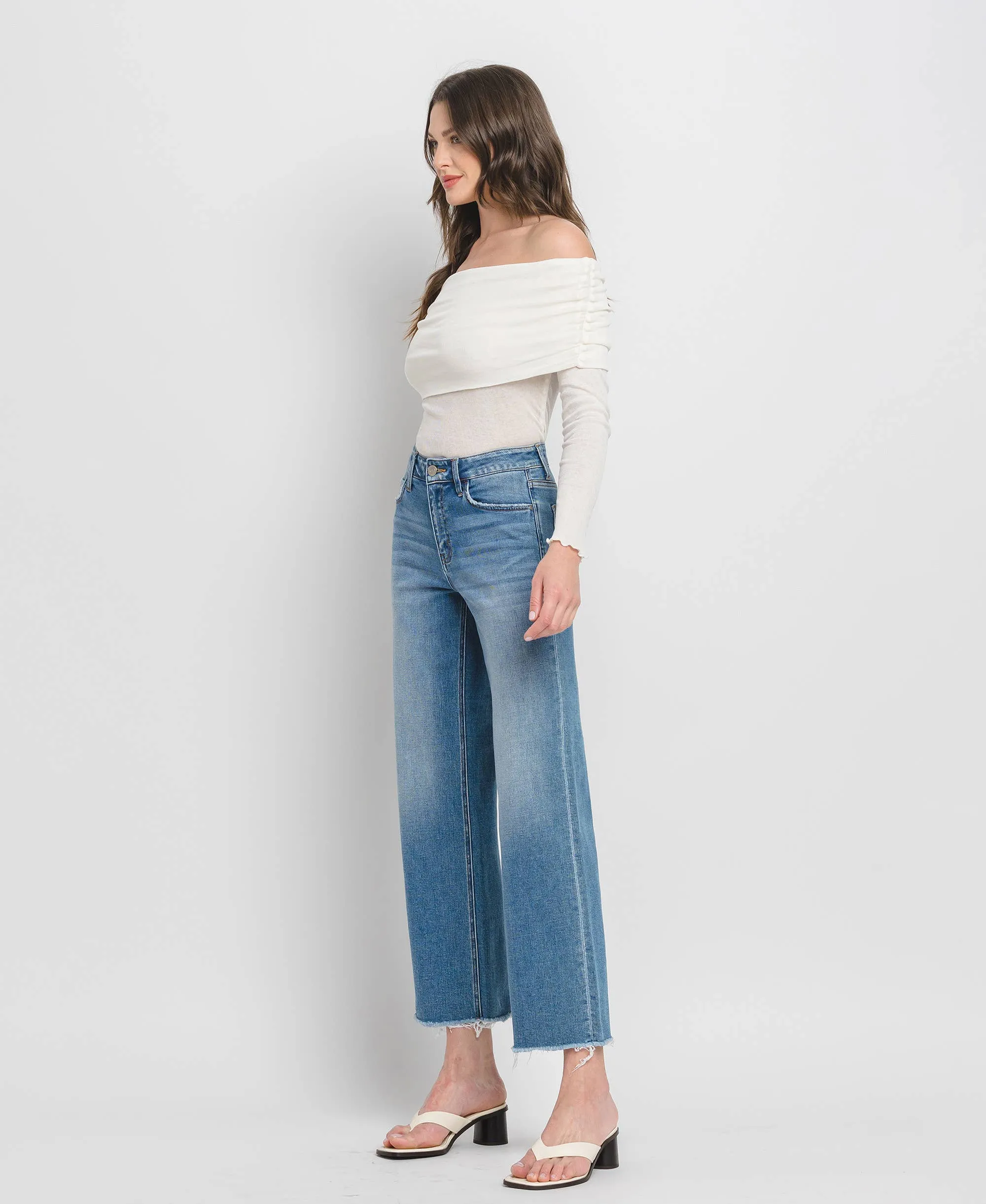 Vervet Cropped High Rise Dad Jeans - FINAL SALE