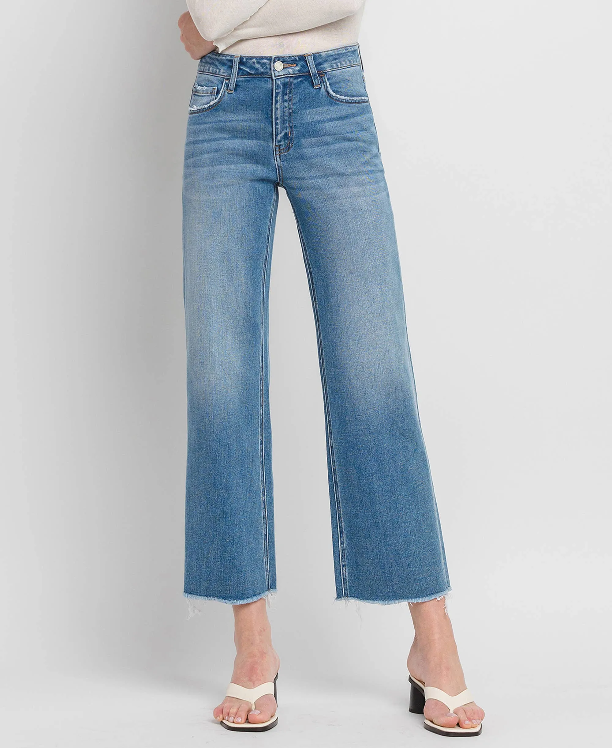 Vervet Cropped High Rise Dad Jeans - FINAL SALE