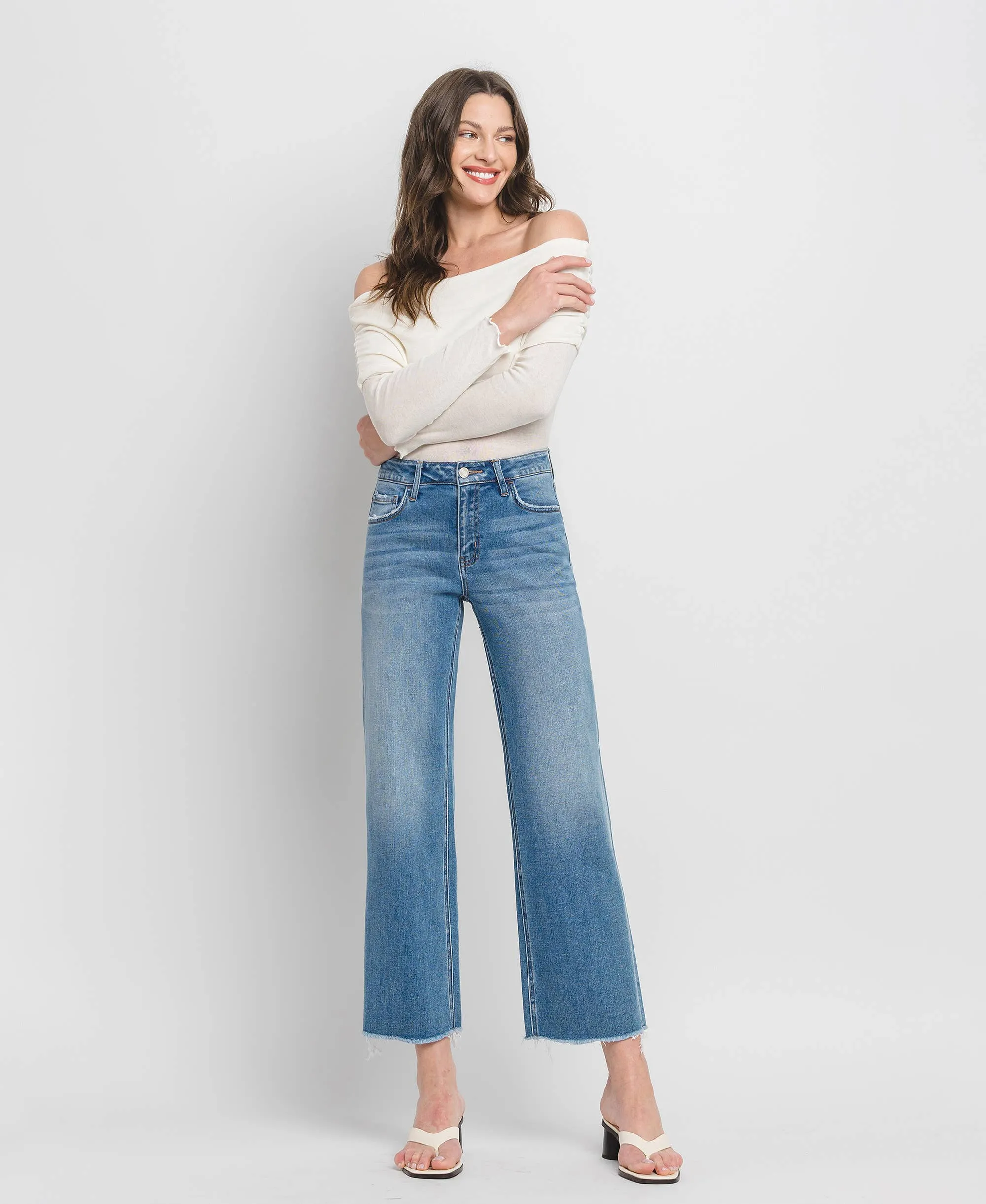 Vervet Cropped High Rise Dad Jeans - FINAL SALE
