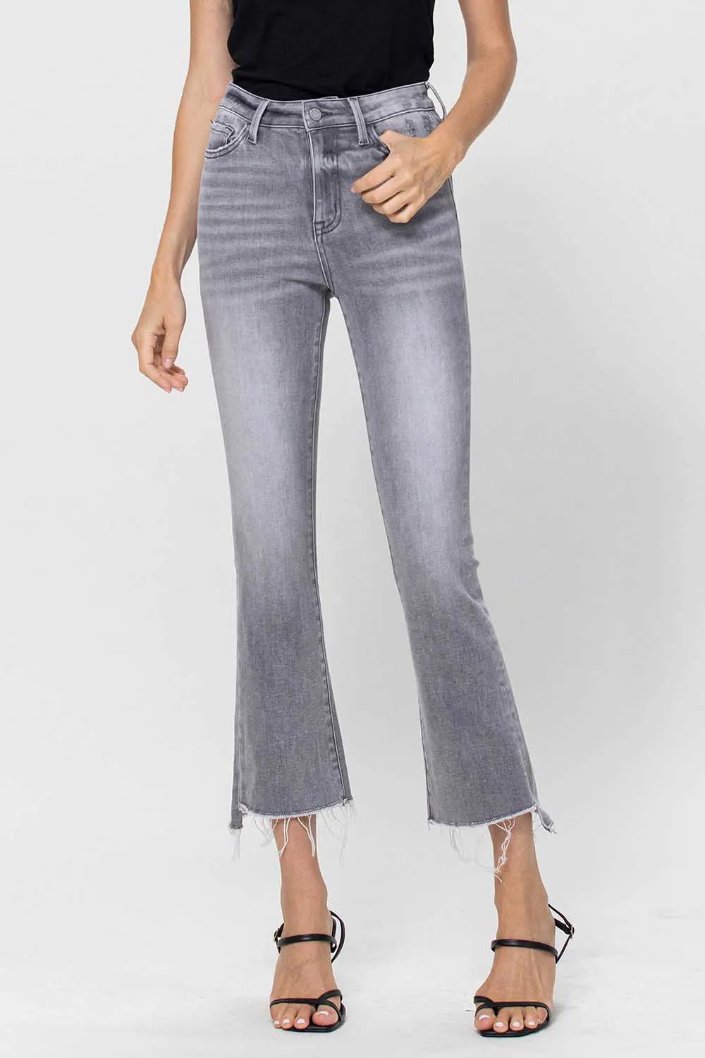 Vervet | High Rise Crop Flare Jeans FINAL SALE