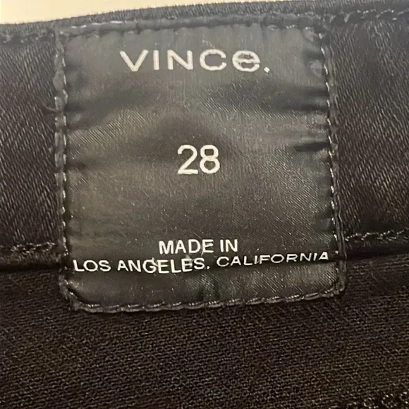 Vince Women’s Black Cropped Skinny Jeans Size 28