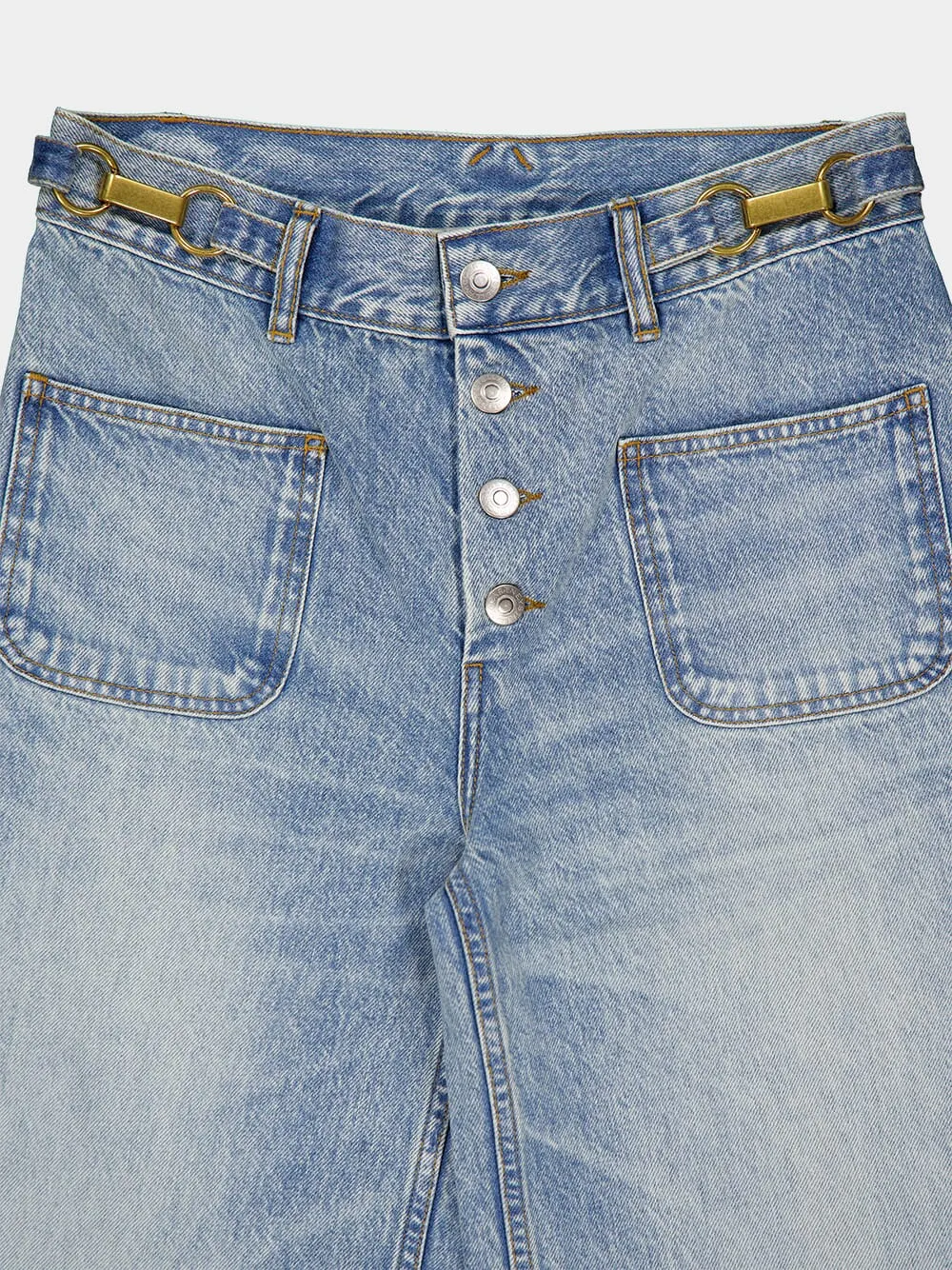 Vintage Blue Culottes Jeans