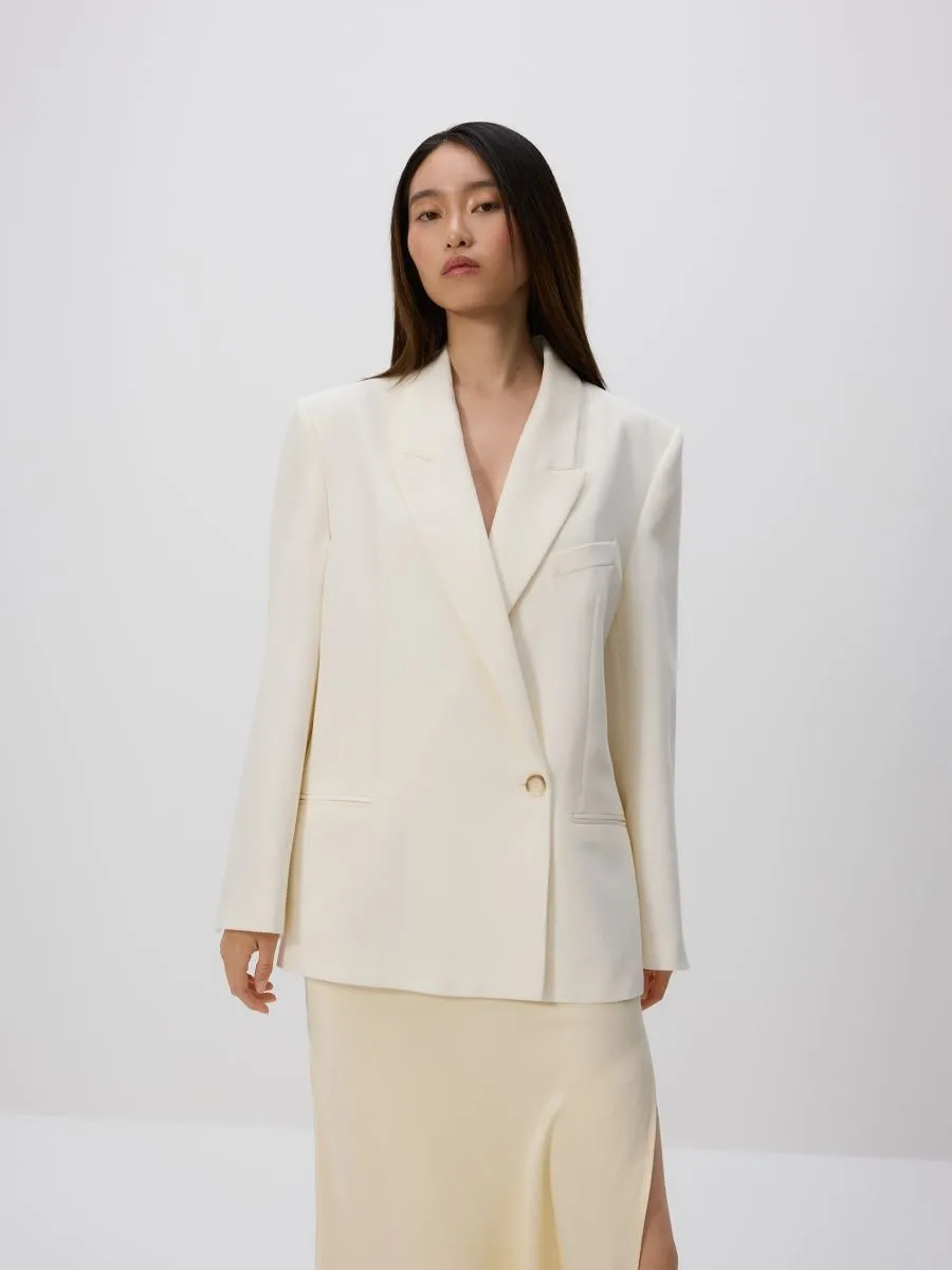 Viscose blend blazer