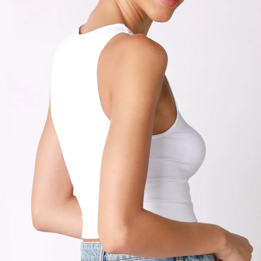White Crop Top