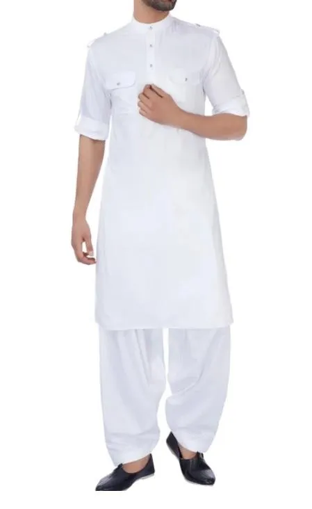 White Pathani Kurta Salwar