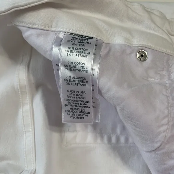 Women’s Good American Good Legs Crop White Size 16 NWT