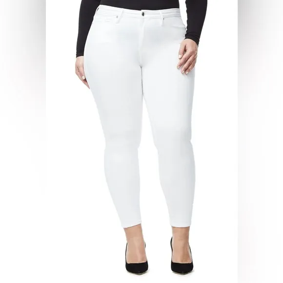 Women’s Good American Good Legs Crop White Size 16 NWT
