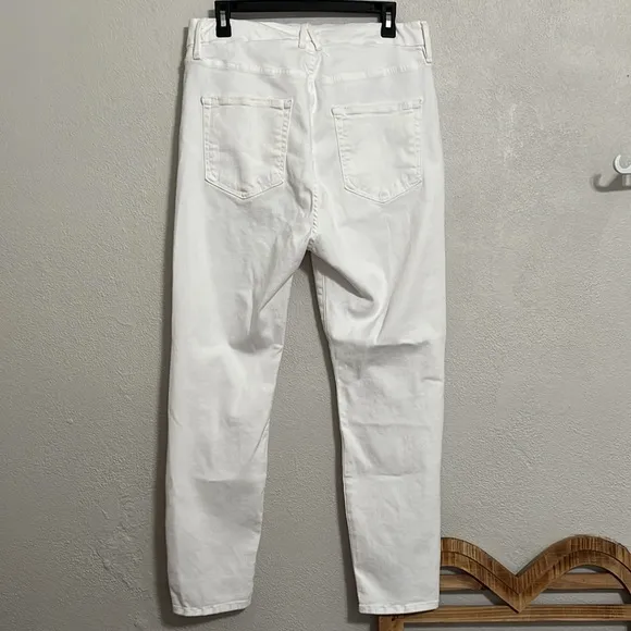 Women’s Good American Good Legs Crop White Size 16 NWT
