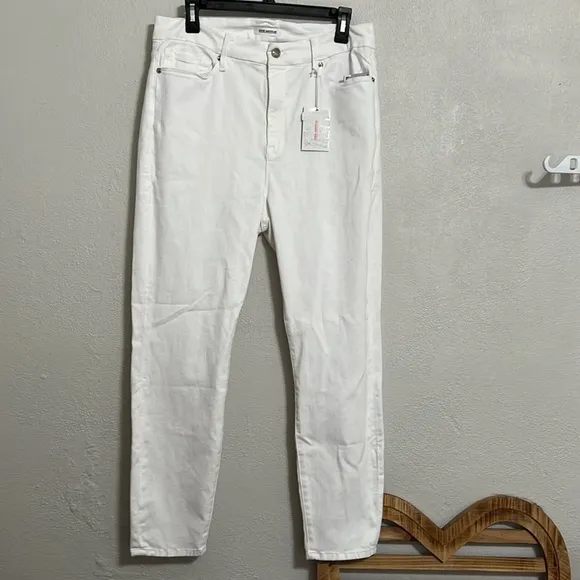 Women’s Good American Good Legs Crop White Size 16 NWT