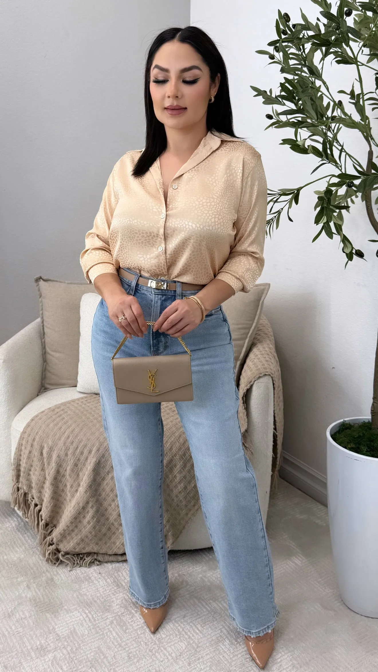 WV18789RS-LT SUPER HIGH RISE DAD JEANS