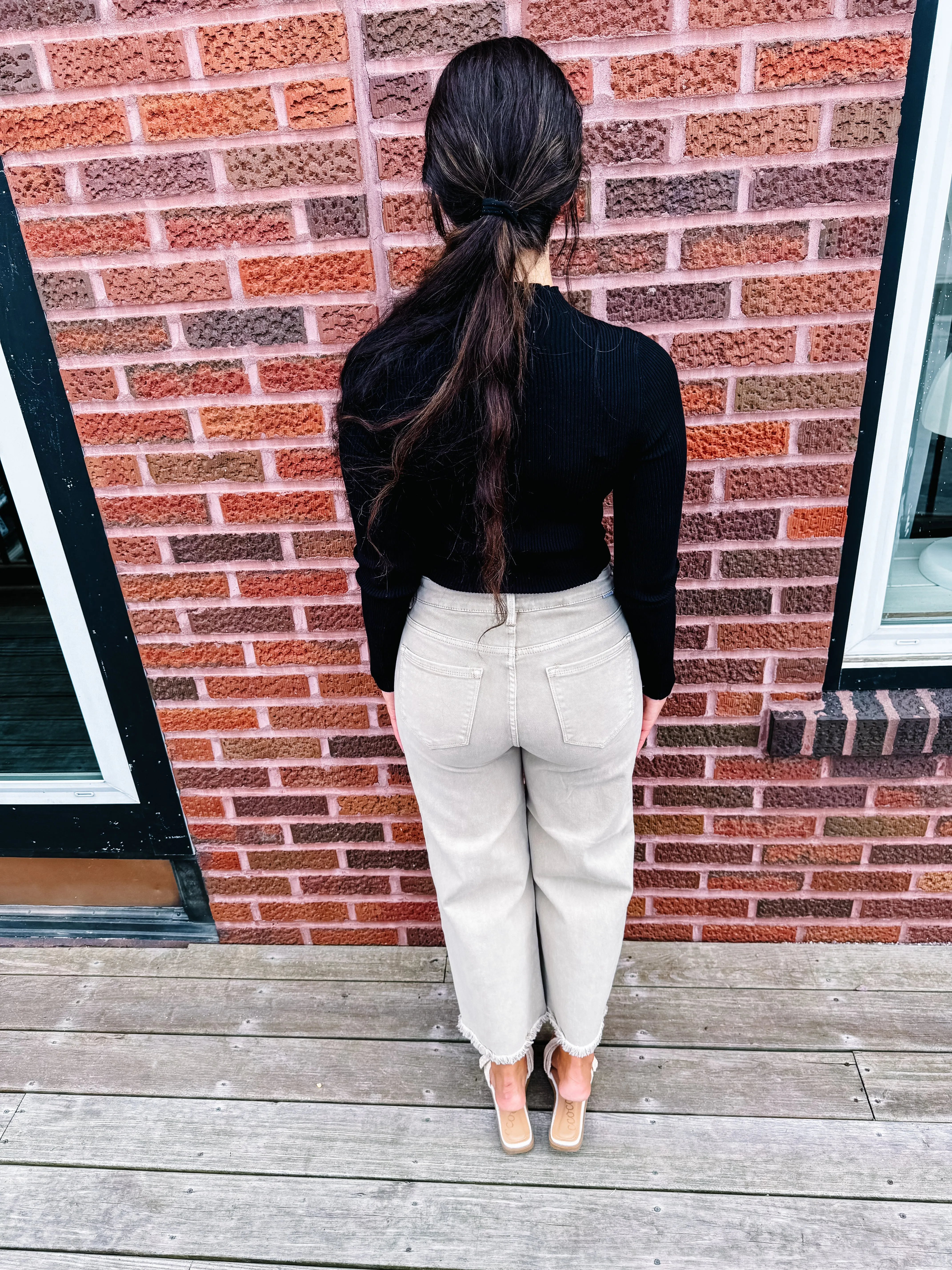 Zara-Mock Neck Long Sleeve Sweater